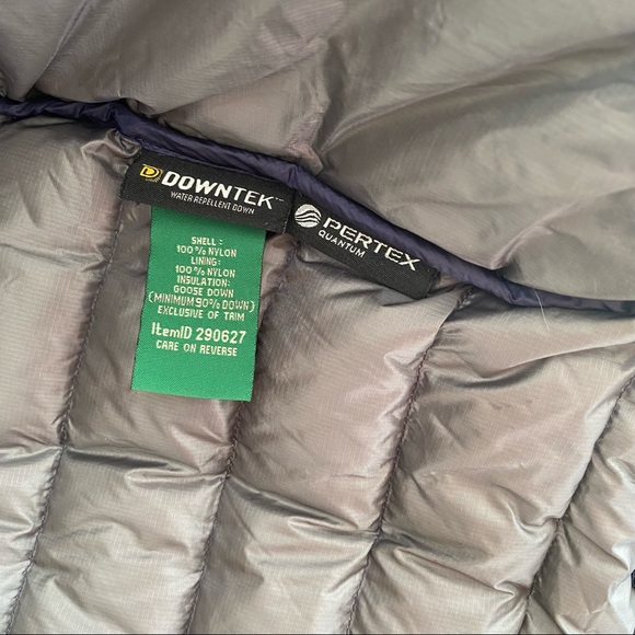 LL Bean Men's Ultralight 850 Down Jacket Large good used condition navy blue - Picture 11 of 13